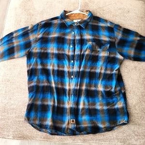 Men's Legendary Whitetails Buckcamp Flannel XL Black/Blue/Brown